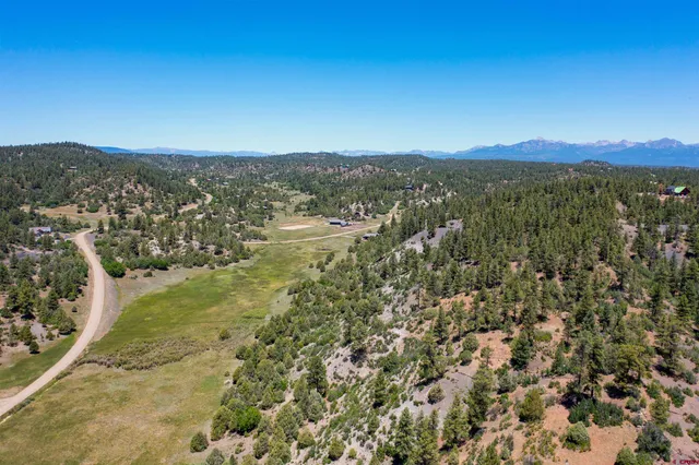 a view of city and mountain
