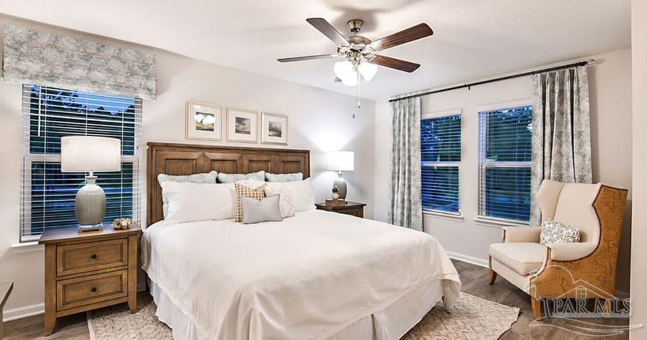 3 Egret Avenue, Unit PALM Santa Rosa Beach, FL 32459 - Photo 15 of 22 a bedroom with a large bed and a window