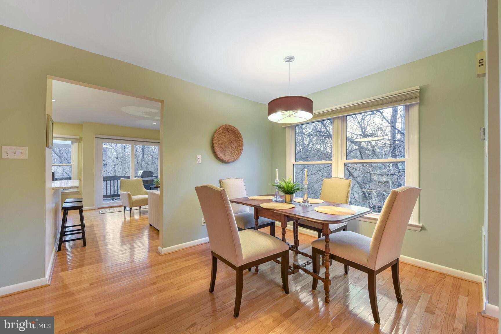 1642 Oak Spring Way Reston, VA 20190 - Photo 5 of 30 Dining Area with Beautiful Main Level Hardwoods