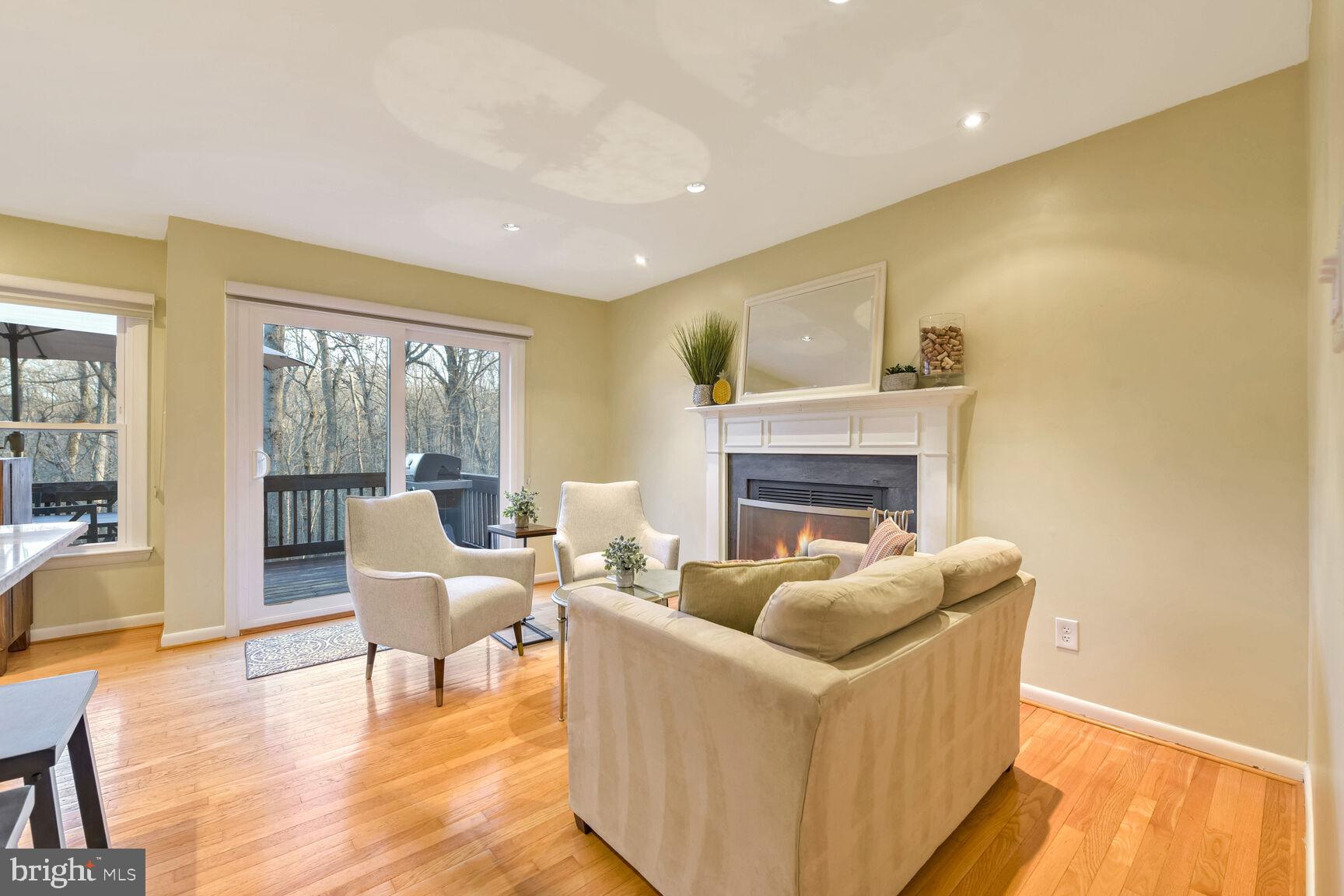 1642 Oak Spring Way Reston, VA 20190 - Photo 6 of 30 Living Area with Fireplace