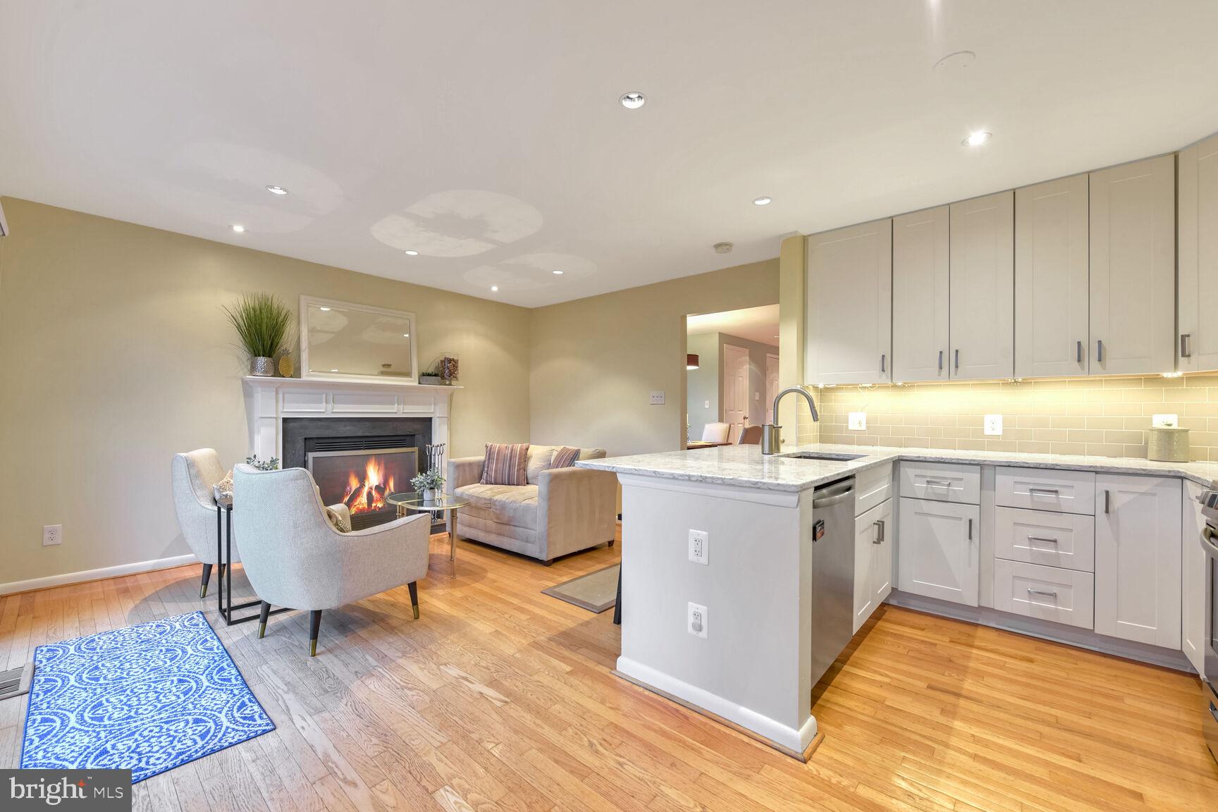 1642 Oak Spring Way Reston, VA 20190 - Photo 10 of 30 Kitchen Opens to Living Room
