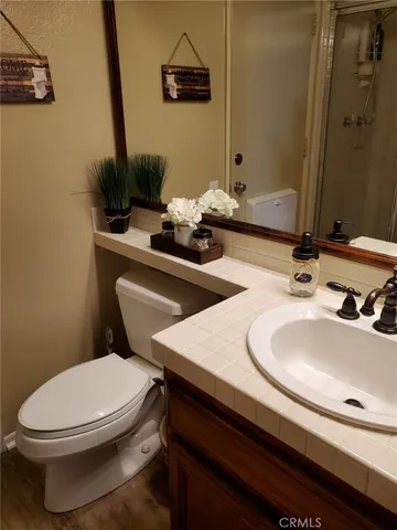 a bathroom with a sink and a toilet