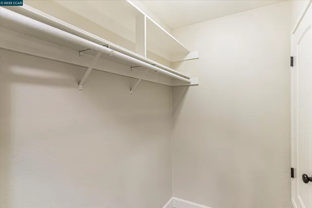 a close view of closet