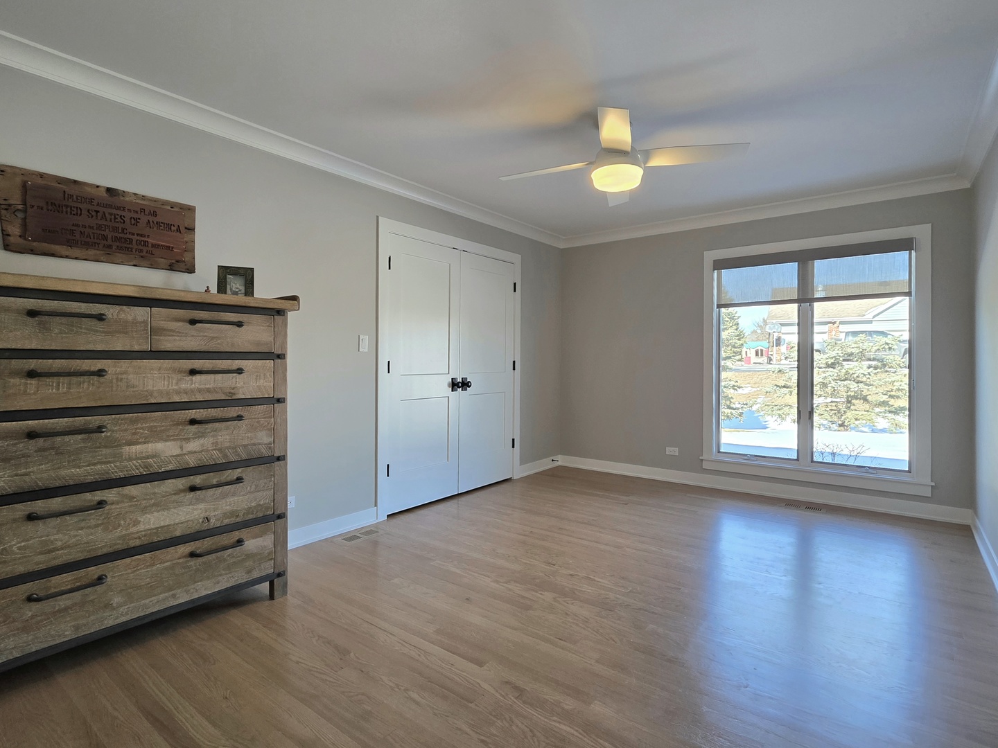 22545 South Spencer Road New Lenox, IL 60451 - Photo 20 of 47 a view of empty room with wooden floor and fan