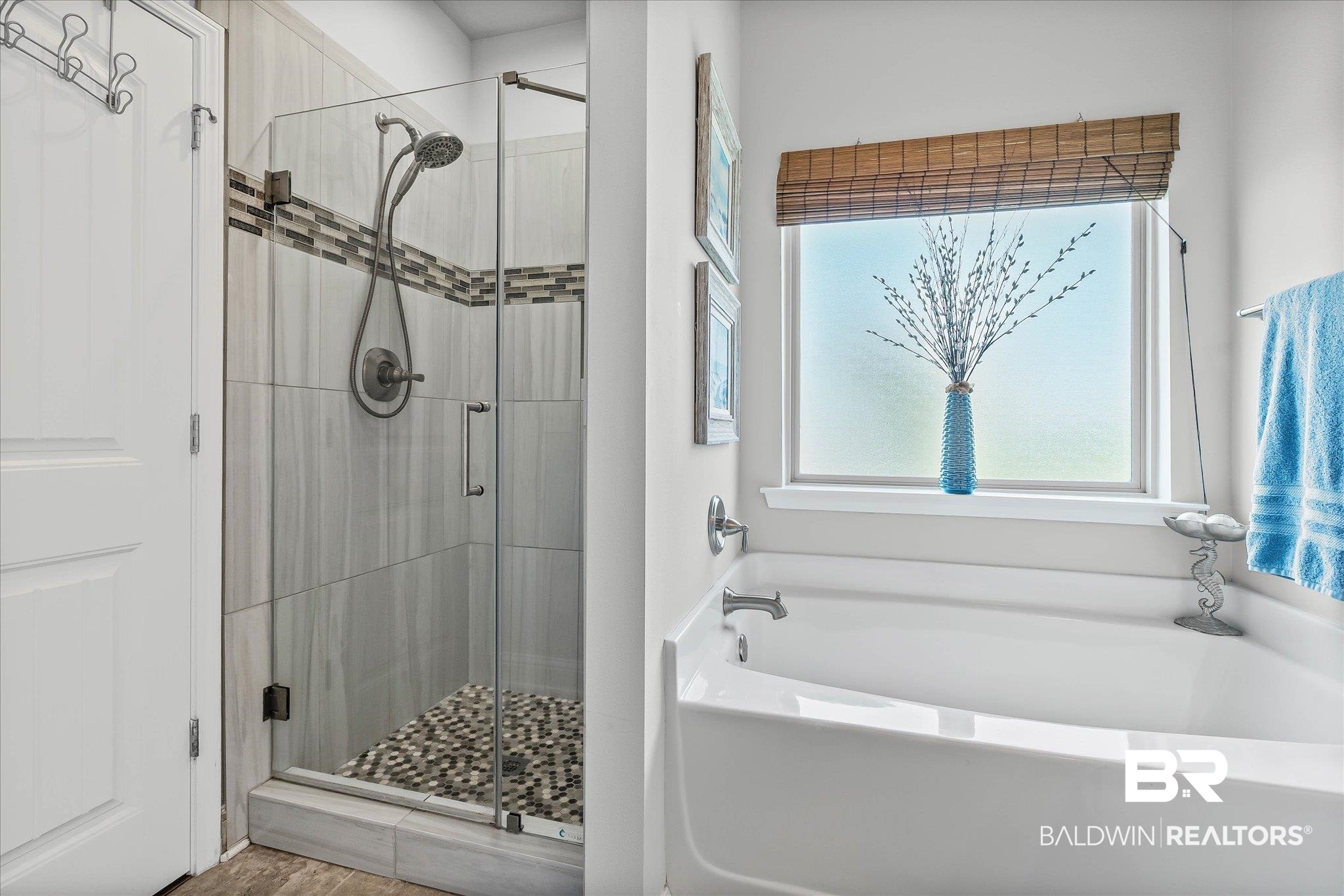 10677 Orkney Way Spanish Fort, AL 36527 - Photo 12 of 22 Bathroom featuring a shower stall and a garden tub
