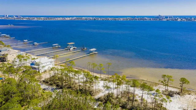 a view of an ocean and beach