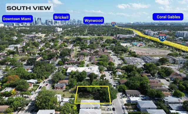 an outdoor space with lots of lights