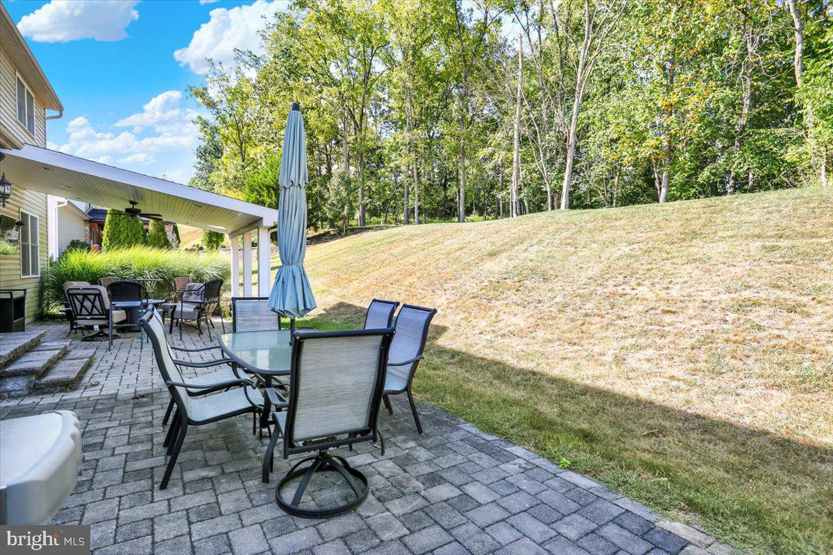 21 Sawgrass Drive Reading, PA 19606 - Photo 48 of 51 a view of a patio with table and chairs and potted plants