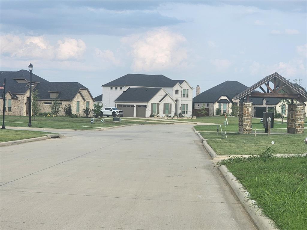 124 Chisolm Trail Pottsboro, TX 75076 - Photo 5 of 15 View of concrete road featuring curbs, a residential view, and street lighting