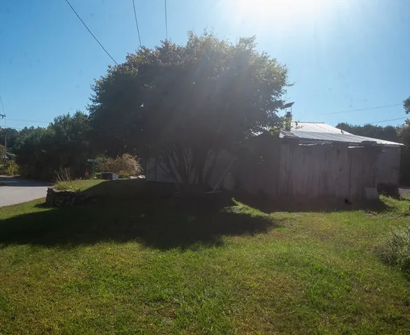 a view of an outdoor space and a yard