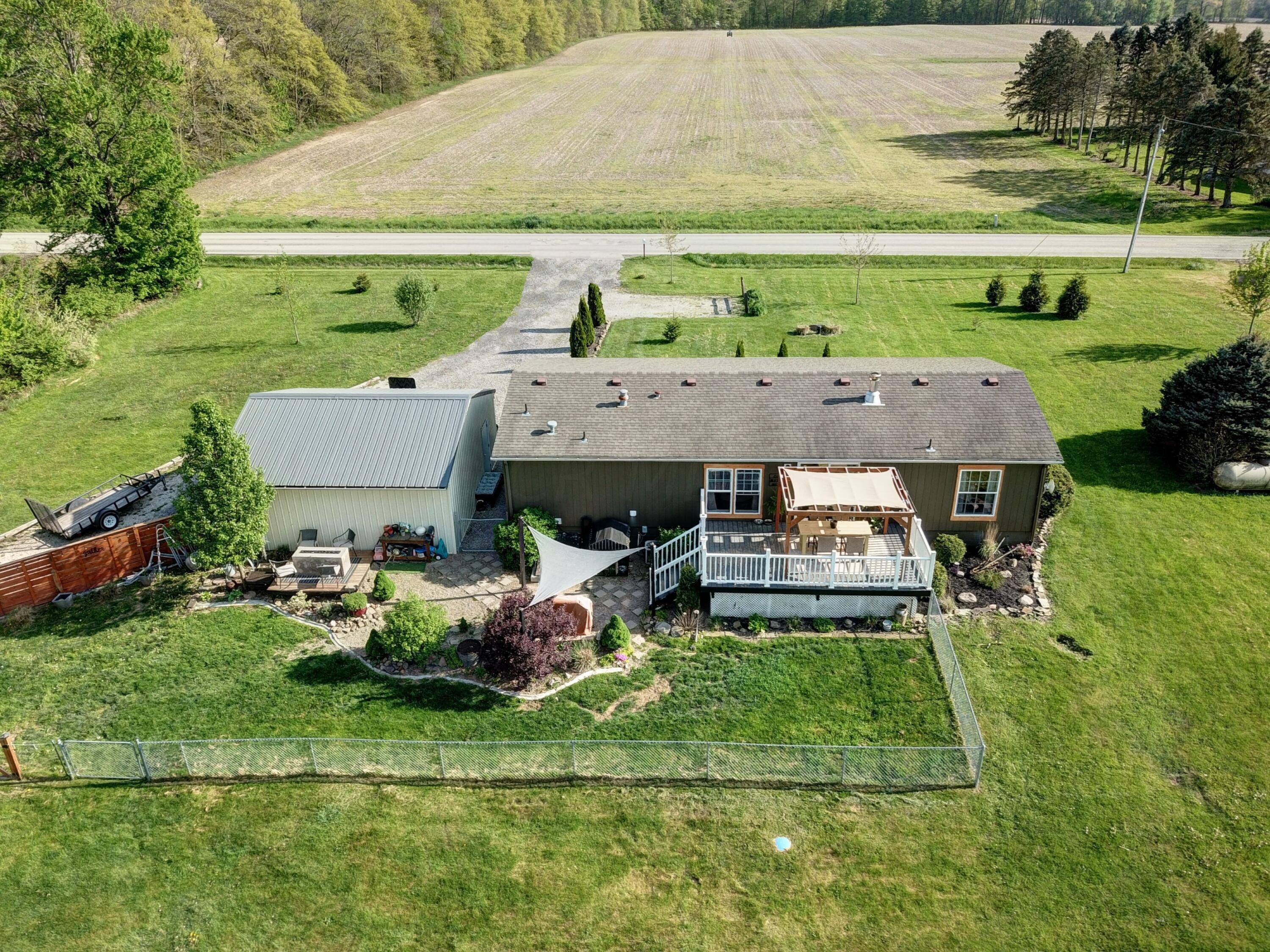 5420 Millsboro West Road Galion, OH 44833 - Photo 8 of 53 Aerial Rear
