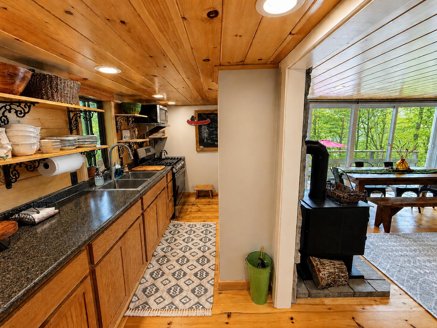 687 West Shore Road Otis, ME 04605 - Photo 22 of 55 Cozy Kitchen and Dining Area