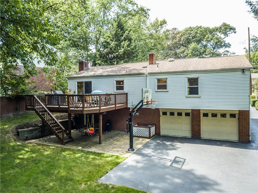 205 Wyngate Road Coraopolis, PA 15108 - Photo 22 of 25 For family breakfast or barbecues, you'll enjoy the large deck under the shaded trees. Large two car garage and blacktop driveway.