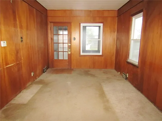 a kitchen with a sink stove and refrigerator