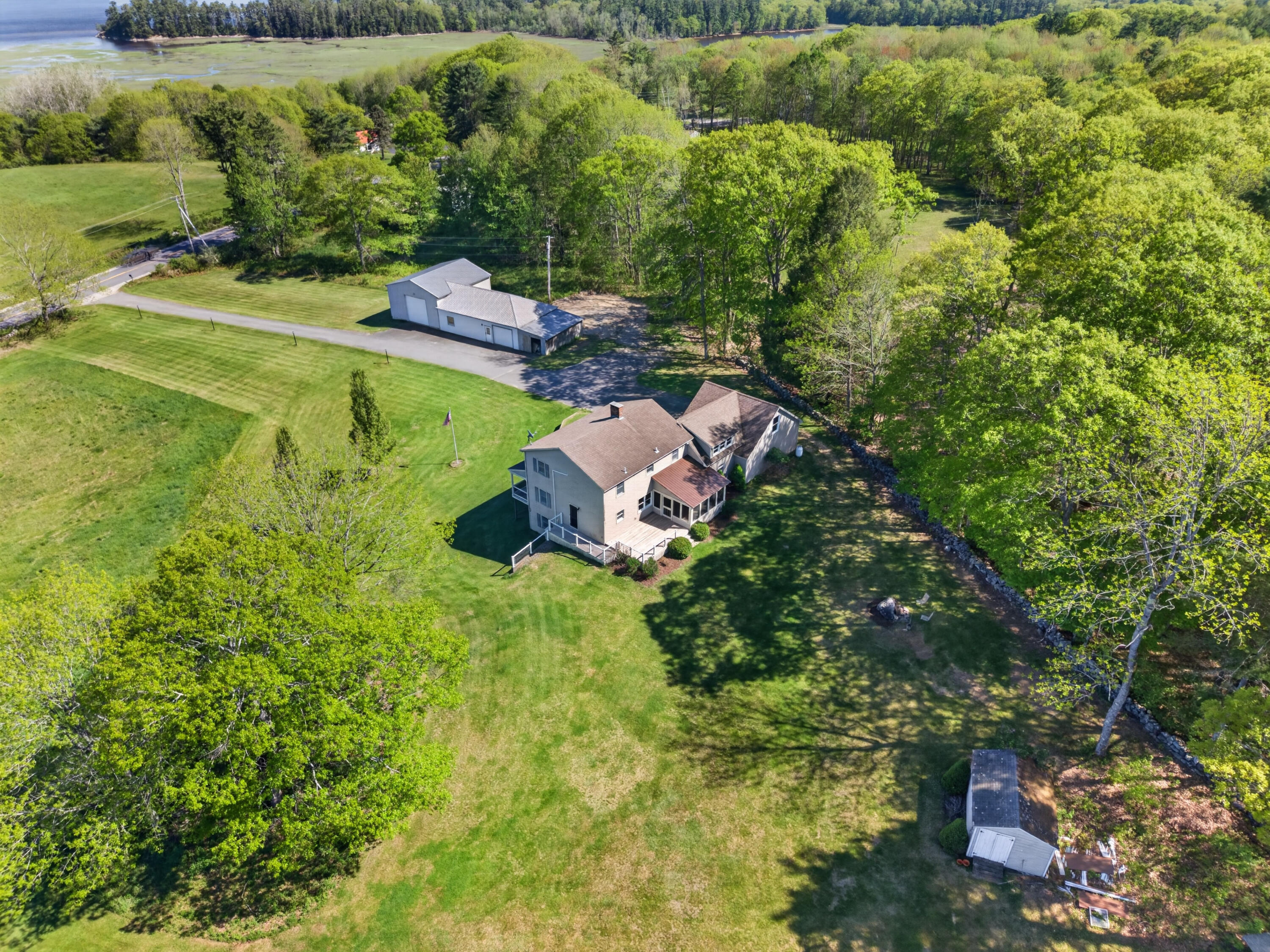 467 Bay Road Bowdoinham, ME 04008 - Photo 85 of 86 Aerial View