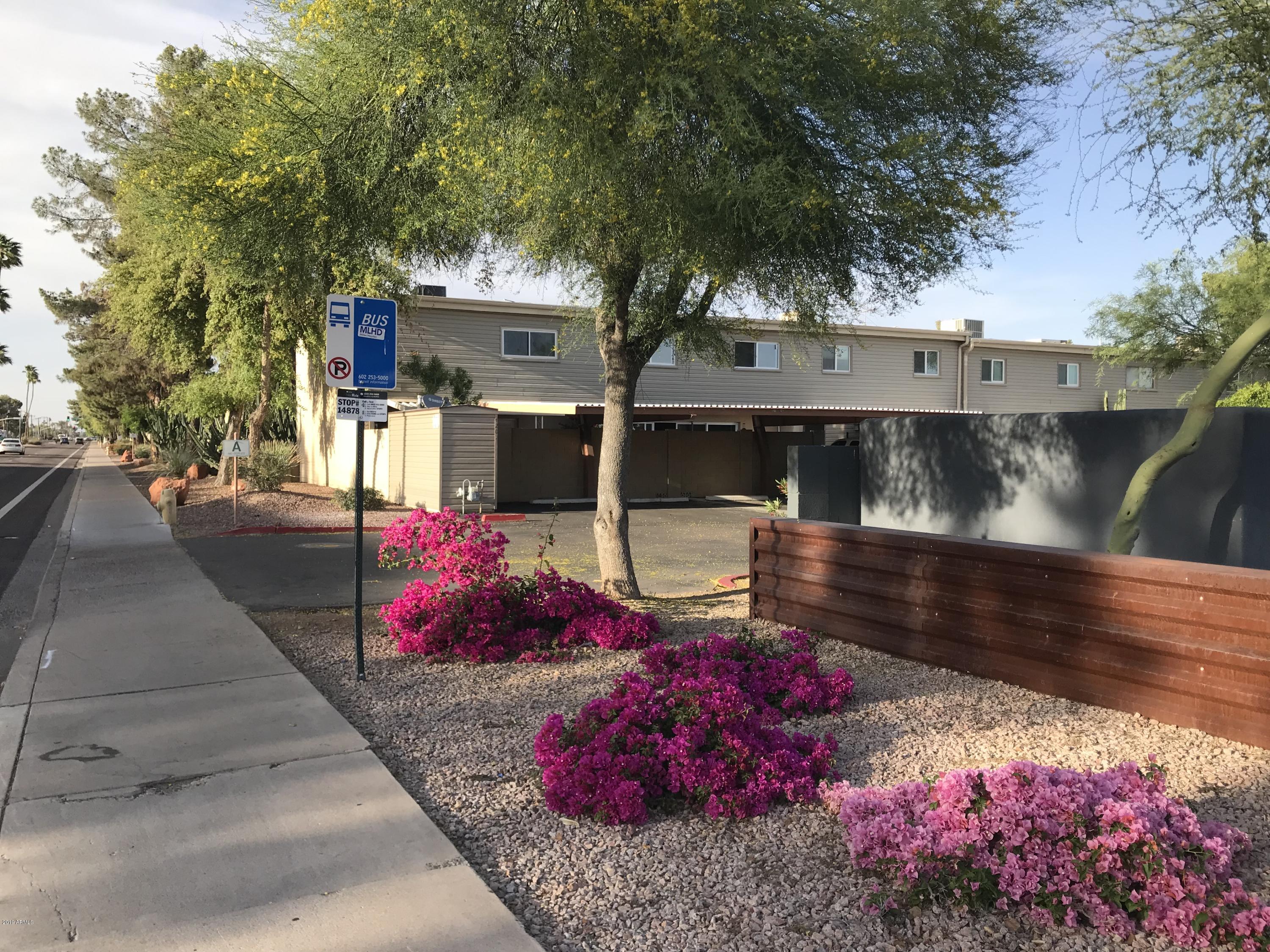 4213 North Miller Road Scottsdale, AZ 85251 - Photo 33 of 33 Bus Stop at end of Townhome