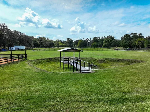 a view of a lake with a beach
