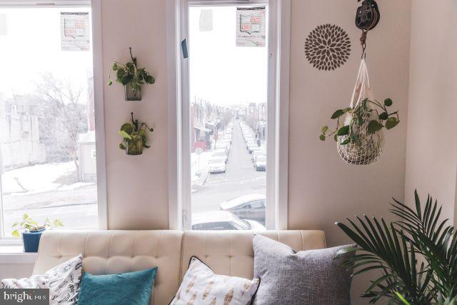 4537 Wayne Avenue, Unit B Philadelphia, PA 19144 - Photo 14 of 16 a living room with furniture and a potted plant