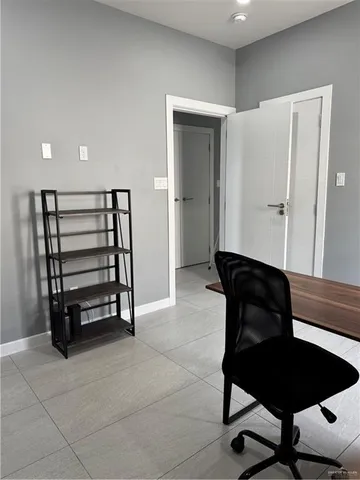 a view of workspace with a window