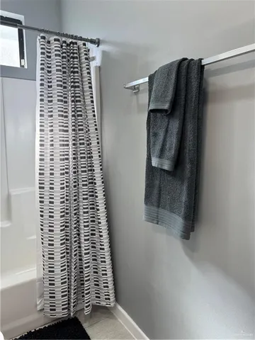 a close view of shower