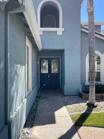 a view of an entryway door of a house