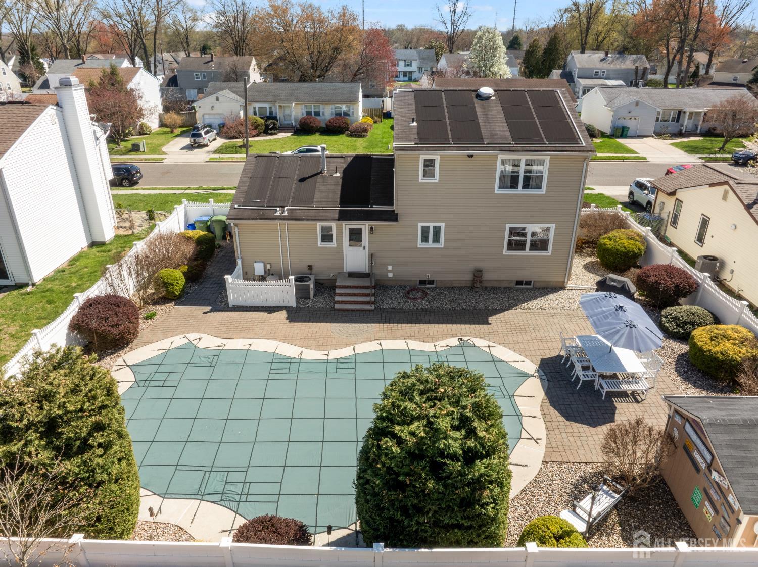 6 Marie Lane Edison, NJ 08817 - Photo 29 of 35 a aerial view of a house with a garden
