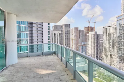 a view of balcony with city view