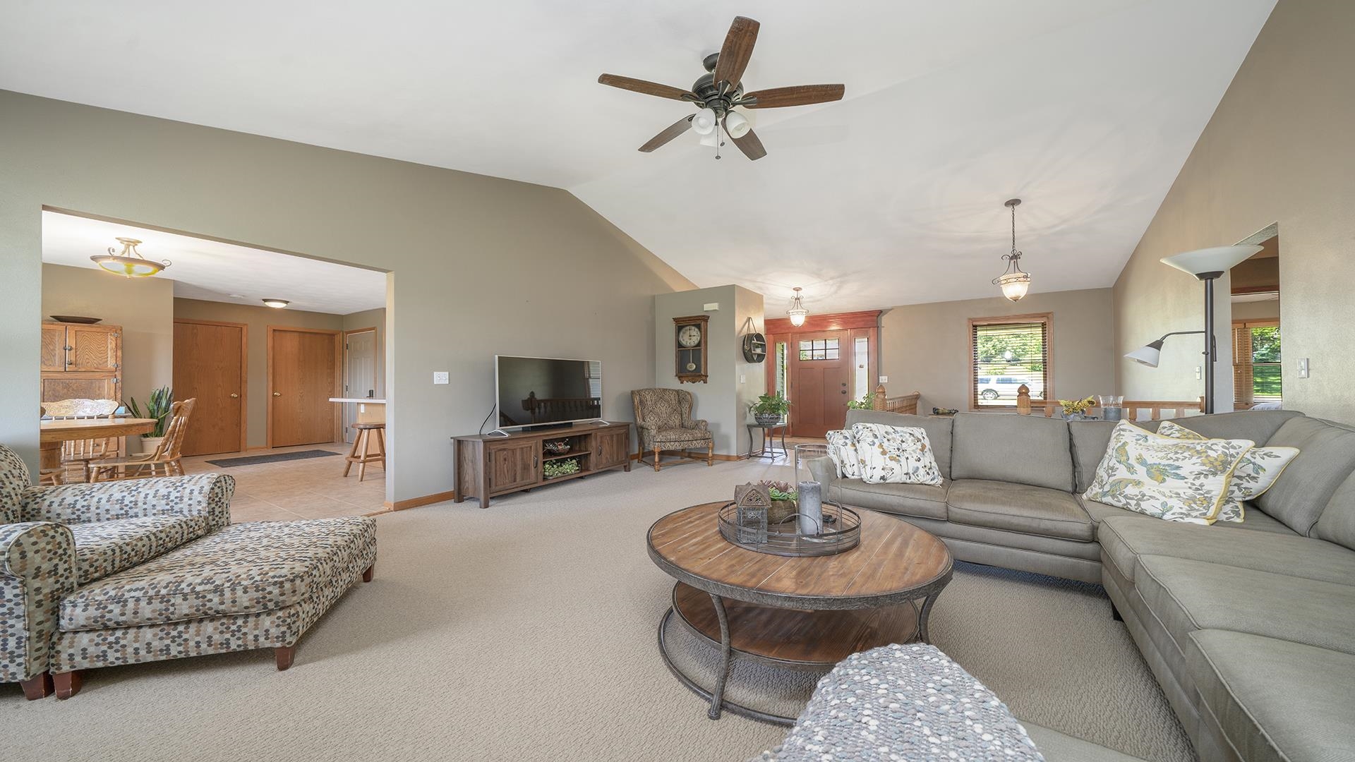 4317 Ridgeview Lane Byron, IL 61010 - Photo 5 of 41 a living room with furniture and a large window