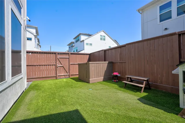 a outdoor space with a sitting space