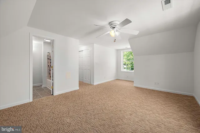 a big room with windows