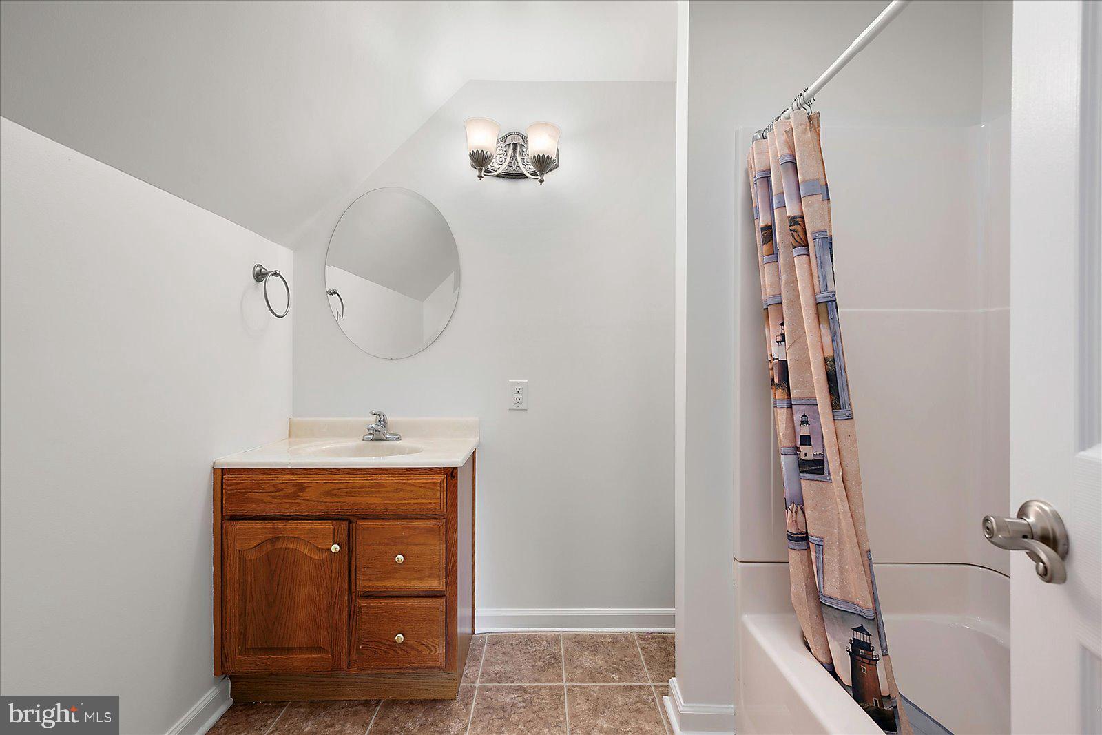 12212 Brant Road Bishopville, MD 21813 - Photo 44 of 69 a bathroom with a sink a vanity and a mirror