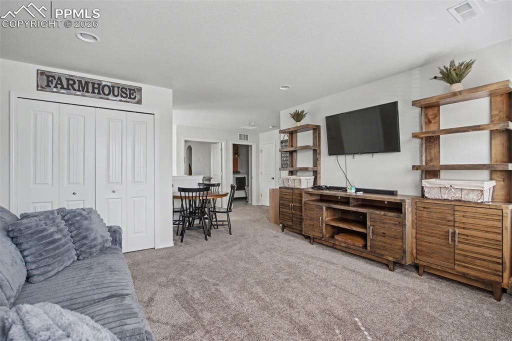 7811 Berwyn Loop Peyton, CO 80831 - Photo 20 of 38 a living room with furniture and a flat screen tv