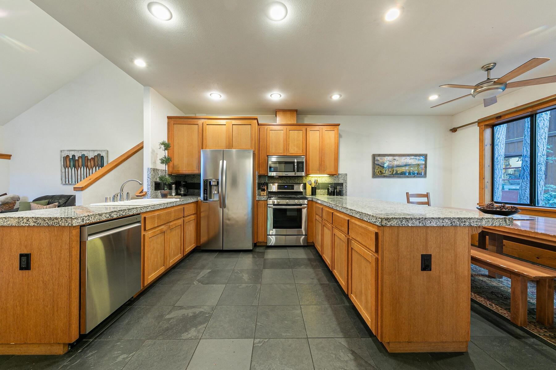 14580 Donner Pass Road Truckee, CA 96161 - Photo 17 of 27 a large kitchen with stainless steel appliances lots of counter top space
