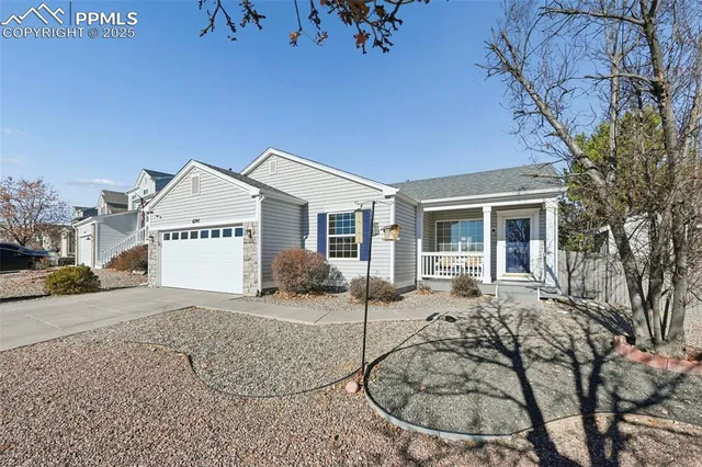 a view of a house with a patio