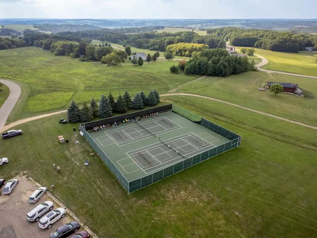 a view of a water pond with mountain view and an ocean view