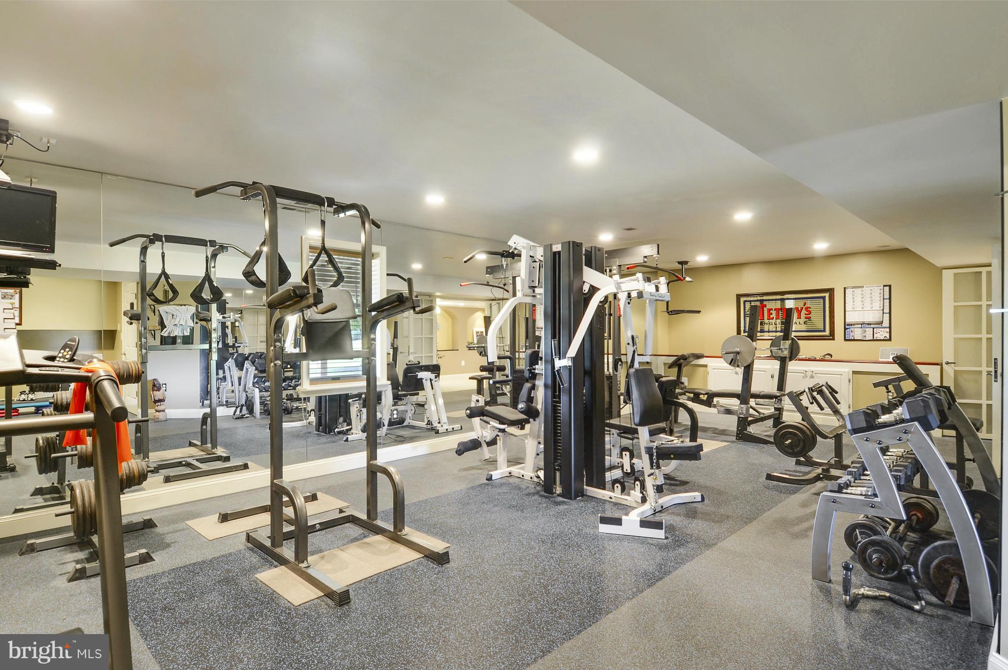 5006 South Renn Court Frederick, MD 21703 - Photo 23 of 30 a view of a room with gym equipment