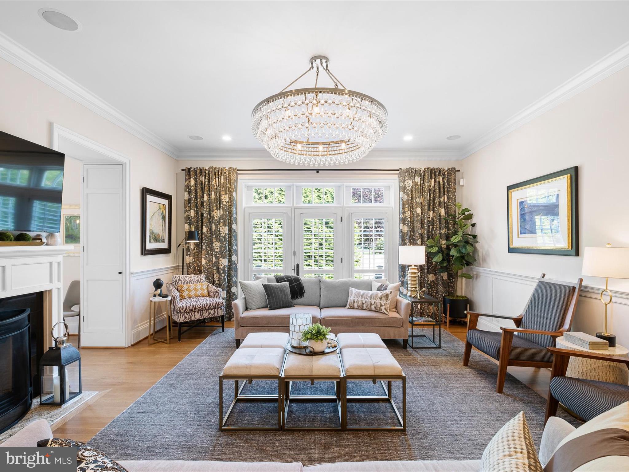 2 A Courtney Road Wilmington, DE 19807 - Photo 11 of 52 a living room with furniture chandelier and a fireplace