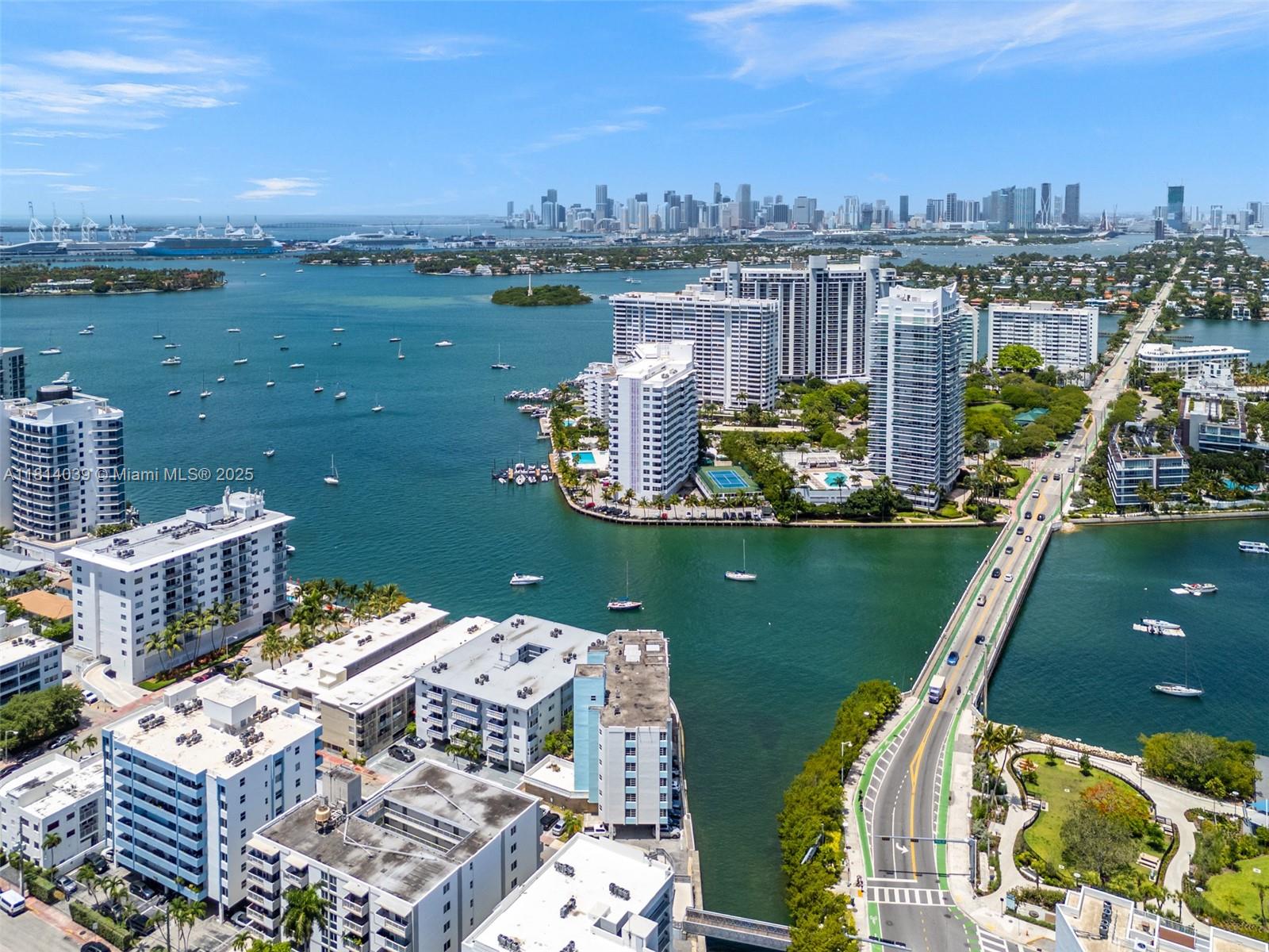 1670 Lincoln Court, Unit 2B Miami Beach, FL 33139 - Photo 22 of 24 a view of a city and lake
