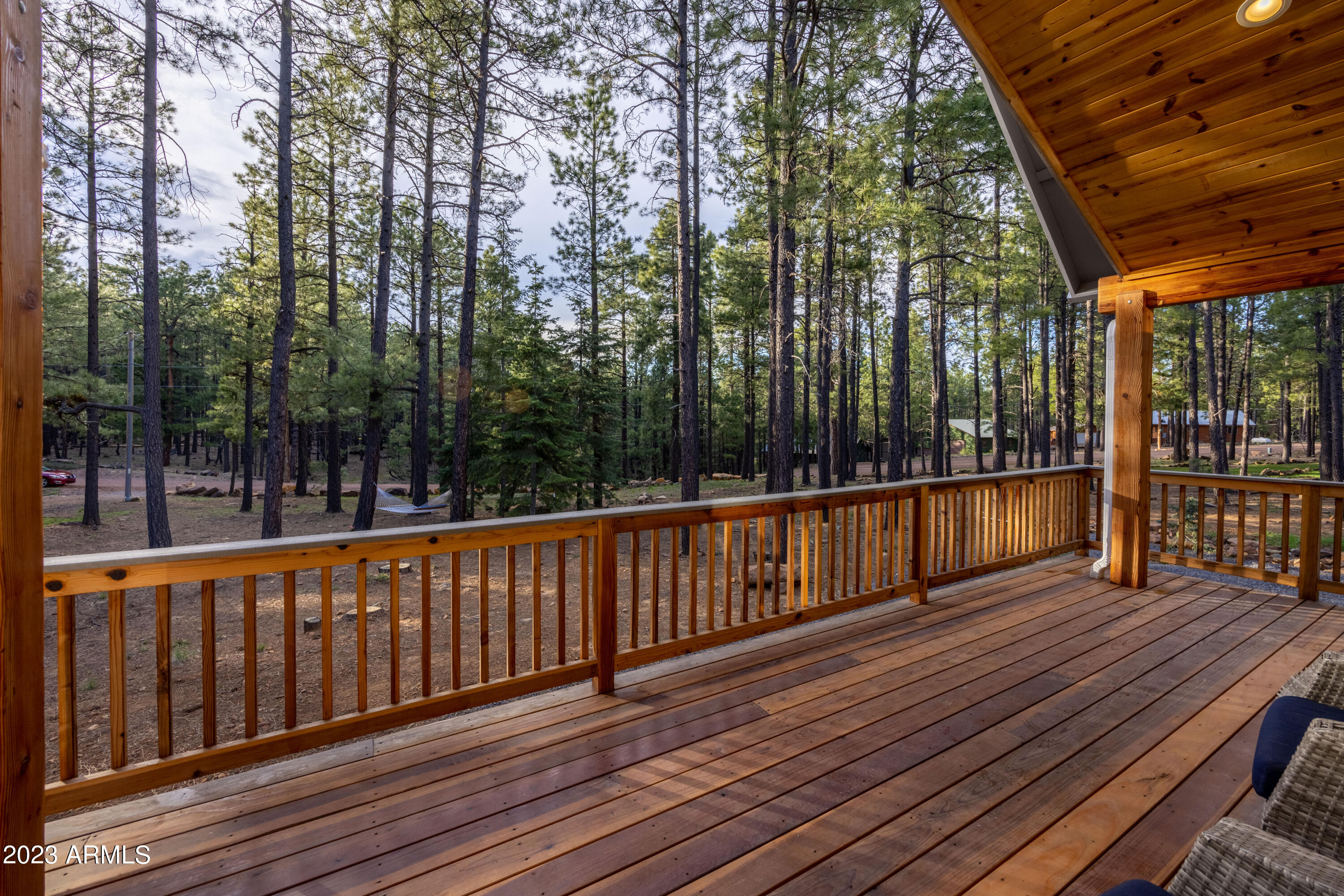 2772 Larson Loop Forest Lakes, AZ 85931 - Photo 52 of 65 a view of balcony with wooden floor
