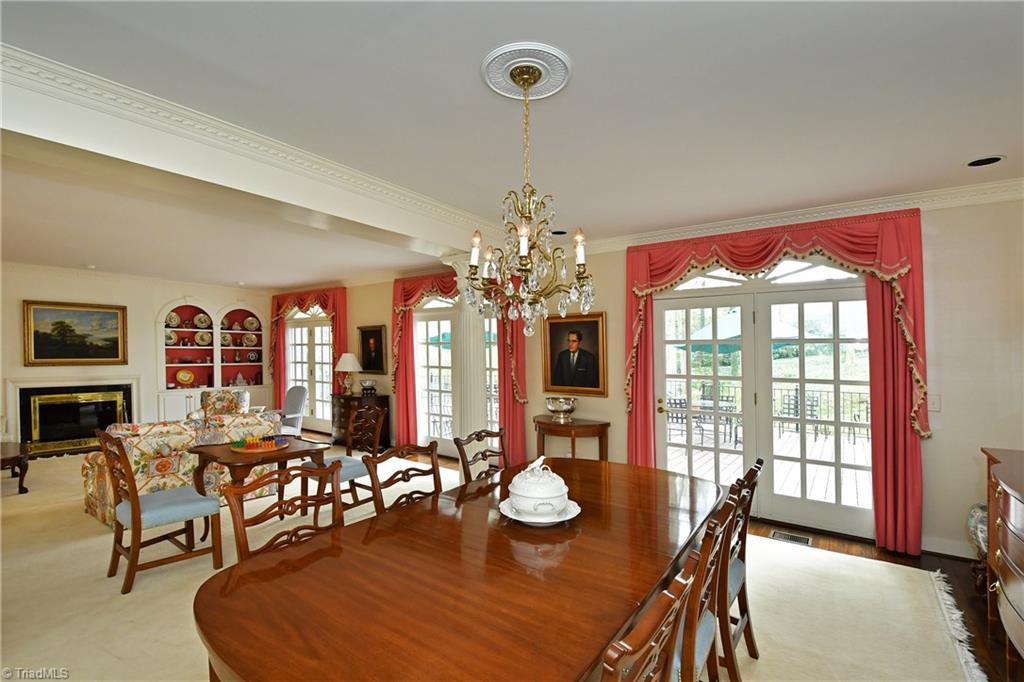 1930 Virginia Road Winston-Salem, NC 27104 - Photo 5 of 30 Dining room flows into living room