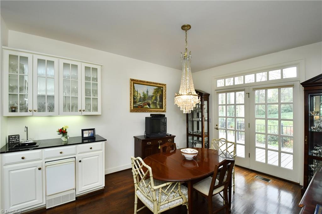 1930 Virginia Road Winston-Salem, NC 27104 - Photo 10 of 30 Breakfast area with wet bar opens to deck