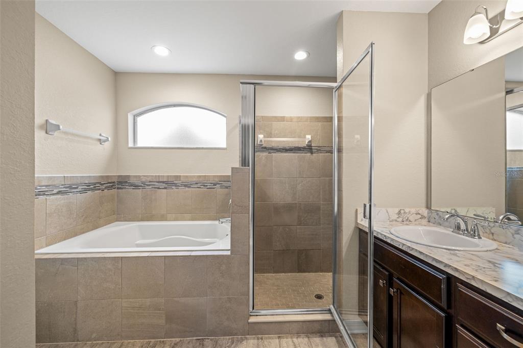 3878 White Ibis Road Lakeland, FL 33811 - Photo 11 of 21 a bathroom with a bathtub and a sink