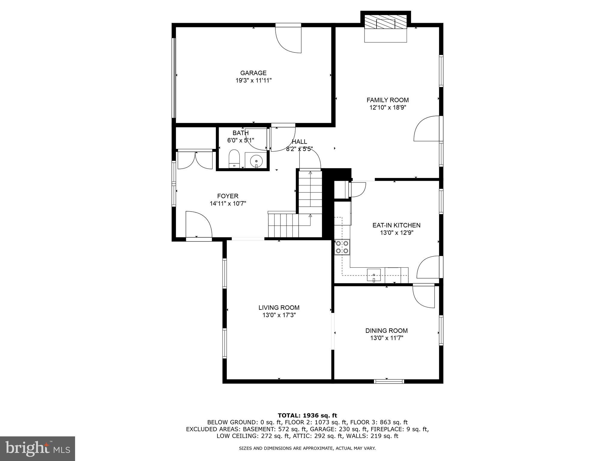 18916 Diary Road Montgomery Village, MD 20886 - Photo 53 of 56 Main Level Floor Plan