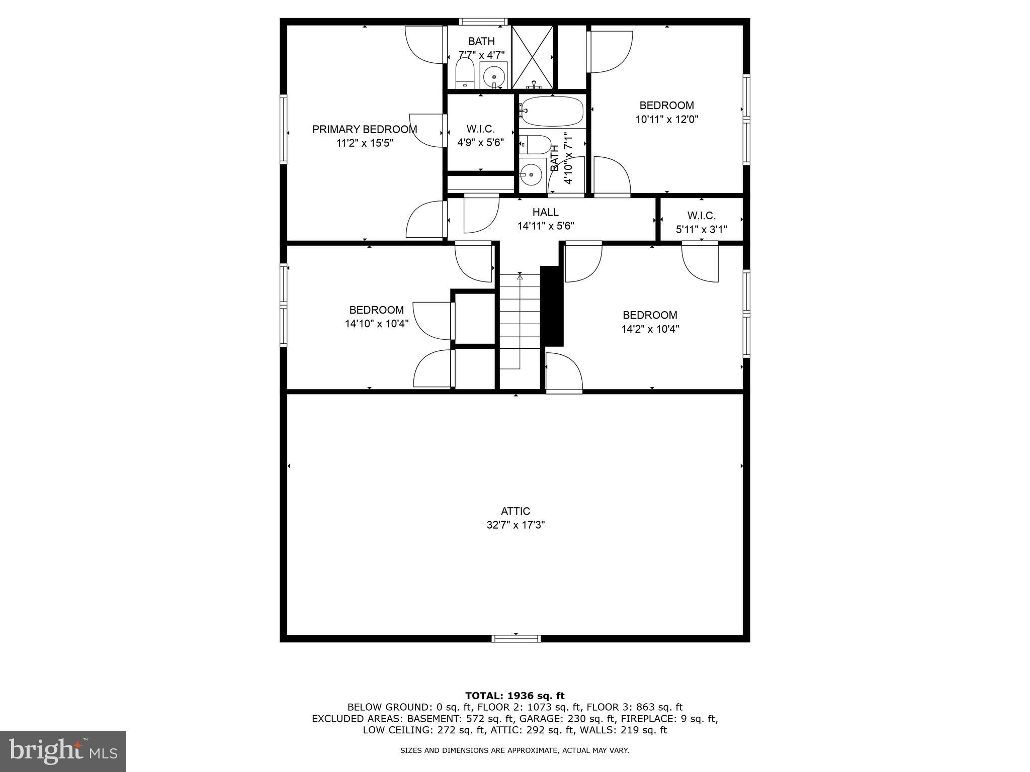 18916 Diary Road Montgomery Village, MD 20886 - Photo 55 of 56 Upper Level Floor Plan