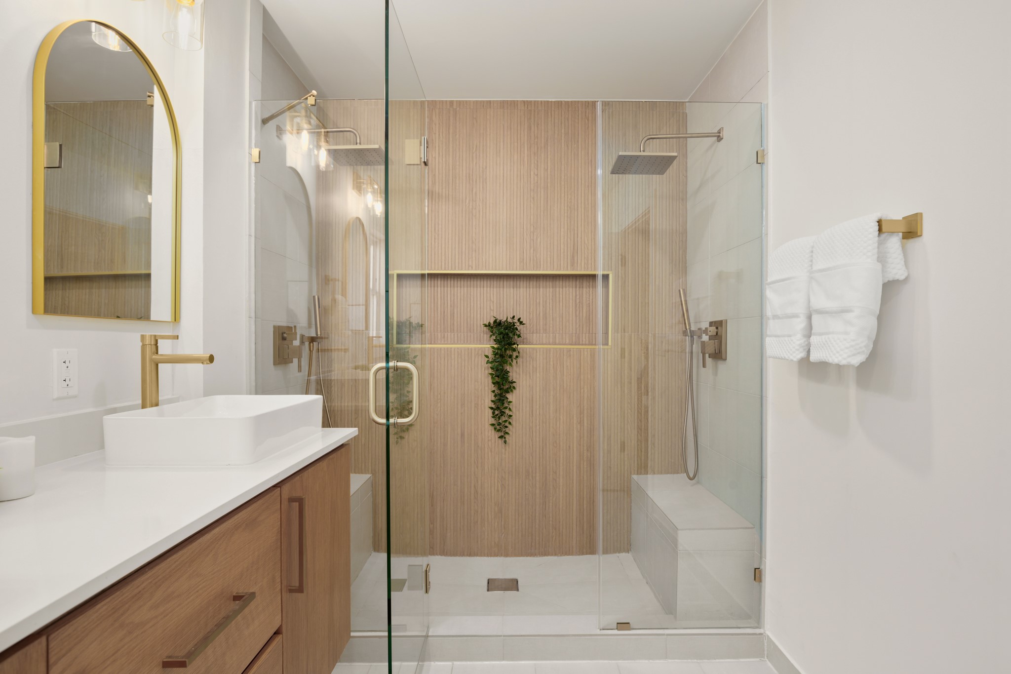 3308 Touchstone Street Austin, TX 78723 - Photo 23 of 38 a bathroom with a shower and a sink