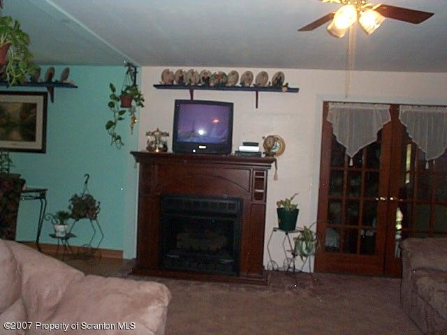 6147 Rr 6 Carter Road Montrose, PA 18801 - Photo 7 of 13 a living room with furniture a fireplace and a potted plant