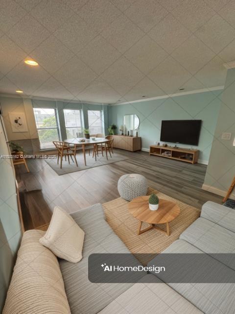 3356 Northeast 33rd Street, Unit 6 Fort Lauderdale, FL 33308 - Photo 2 of 21 a living room with furniture and a flat screen tv