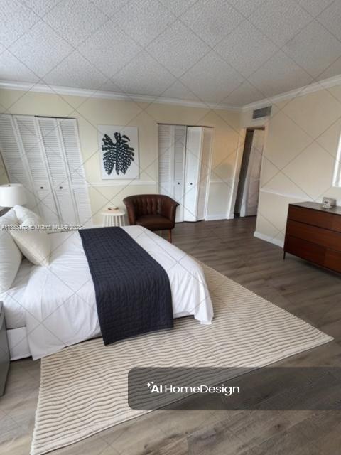 3356 Northeast 33rd Street, Unit 6 Fort Lauderdale, FL 33308 - Photo 6 of 21 a bedroom with a large bed and a couch