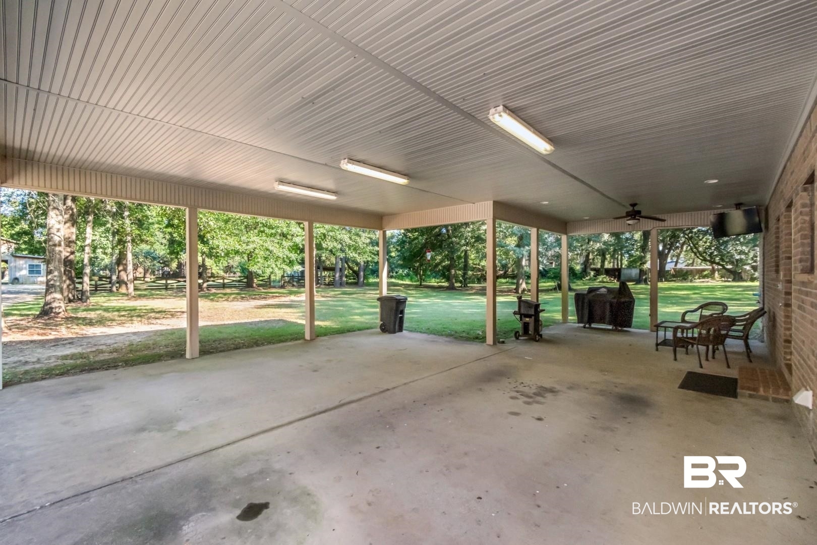 1360 Dykes Road North Mobile, AL 36608 - Photo 25 of 40 View of patio / terrace featuring a ceiling fan