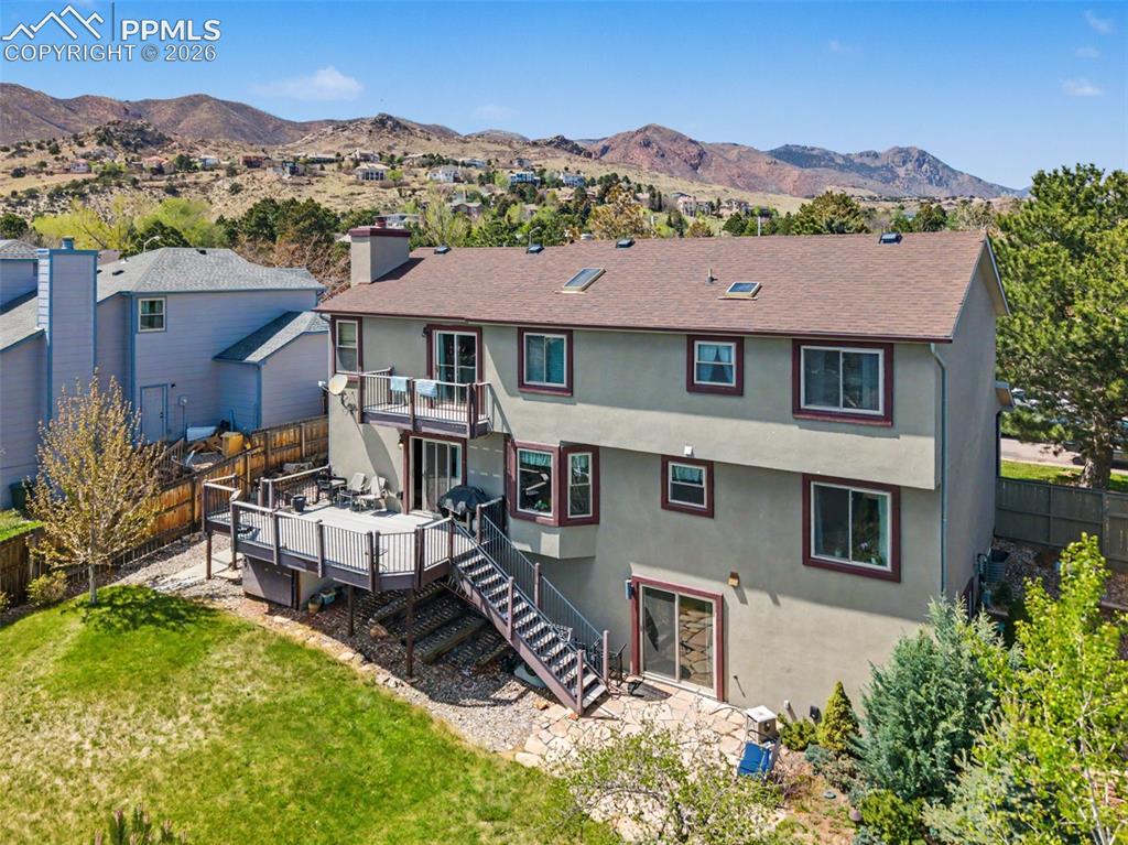 2345 Ramsgate Terrace Colorado Springs, CO 80919 - Photo 46 of 46 Aerial view of the back of the home.